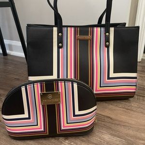 Trina Turk purse and cosmetic bag